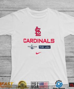 St. Louis Cardinals Nike 2022 Postseason Authentic The Lou shirt