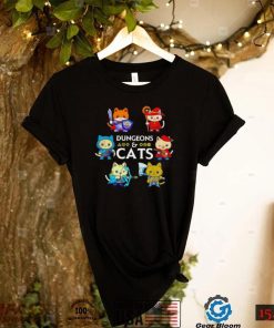 Dungeons and Cats cute characters shirt