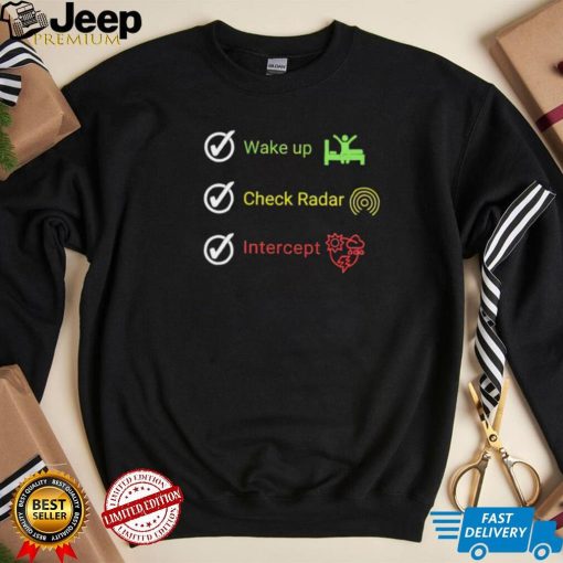 Vince Waelti wake up check radar intercept art shirt