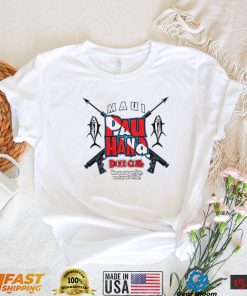 Maui Pau Hana Dive Club wen we pau working we stay out diving logo shirt