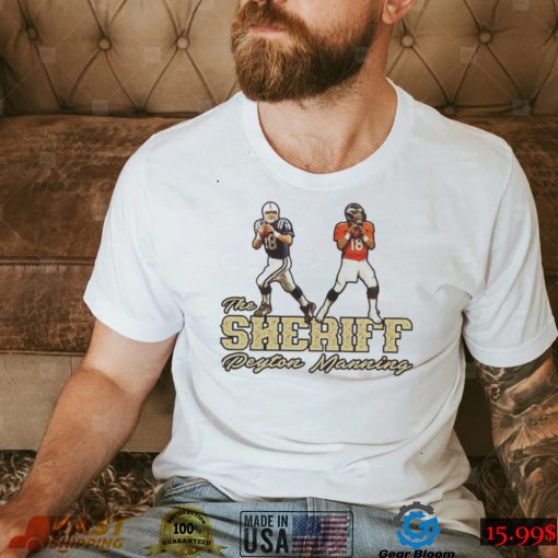 The Sheriff Peyton Manning Denver Broncos Hall Of Fame Signature Shirt