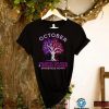 October Domestic Violence Breast Cancer Awareness Month T Shirt