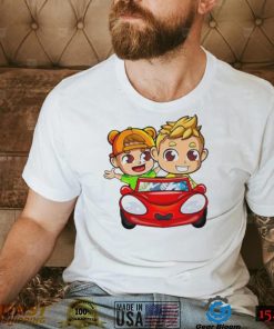 Animated driving car vlad and nikI shirt