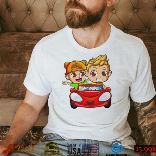 Animated driving car vlad and nikI shirt