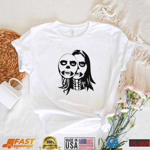 Skeleton with skull face horror Halloween 2022 shirt