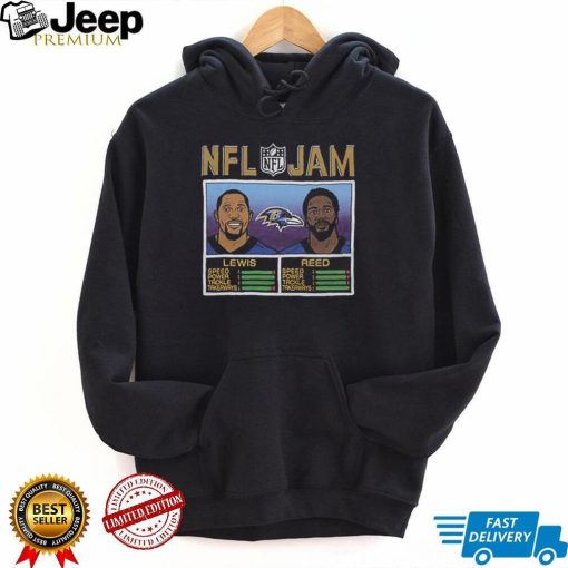 NFL Jam Baltimore Ravens Ed Reed & Ray Lewis T shirt