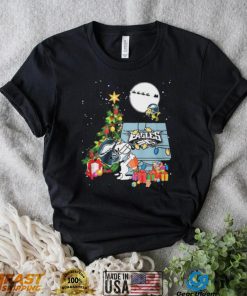 2022 Snoopy And Woodstock Philadelphia Eagles Home Merry Christmas Shirt