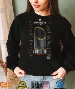 2022 World Series Champions Houston Astros Signature Trophy shirt