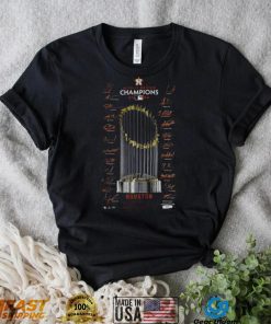 2022 World Series Champions Houston Astros Signature Trophy shirt