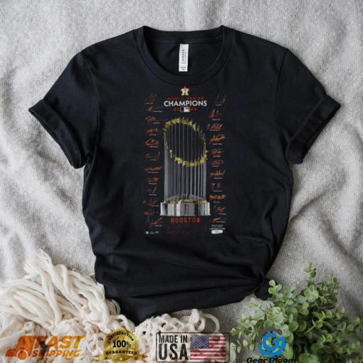 2022 World Series Champions Houston Astros Signature Trophy shirt