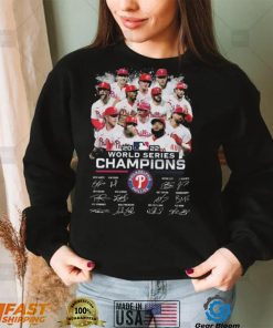 2022 World Series Champions Phillies Team Signatures Shirt