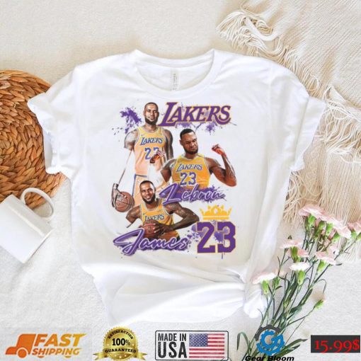 Lebron James T shirt, 23 Lakers Shirt, Los Angeles Lakers Shirt, NBA Team Lakers T Shirt