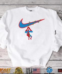 Nike Logo And Christmas Spiderman Marvel Design Unisex Sweatshirt