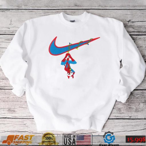 Nike Logo And Christmas Spiderman Marvel Design Unisex Sweatshirt