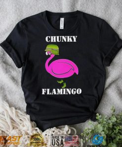 Chunky Flamingo veteran hat art shirt