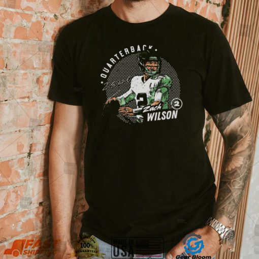 Zach Wilson New York Jets Dots Quarterback Signature Shirt