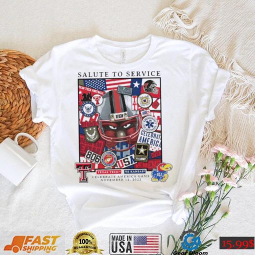 Texas Tech vs. Ku 2022 Salute to service T Shirt