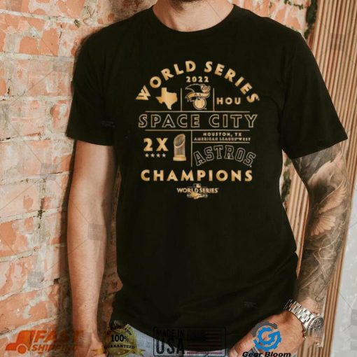 Houston Astros Space City Two Time World Series Champions Shirt