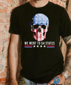 Skull We Went To 54 States T Shirt