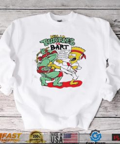 90s Bootleg Ninja Turtle Vs Bart Simpson Shirt