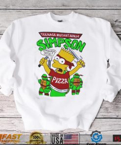 90s Bootleg Turtle Bart Teenage Mutant Ninja Simpson Kowabunga Dude Shirt