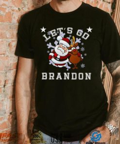 Let’s Go Brandon Santa Reindeer Christmas Holiday Biden Shirt