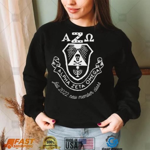 AZO Alpha Zeta Omega fall 2022 New member class logo shirt