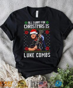 All I want for Christmas is Luke Combs ugly shirt