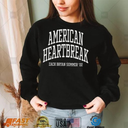 American Heartbreak Tour Zach Bryan Album T Shirt