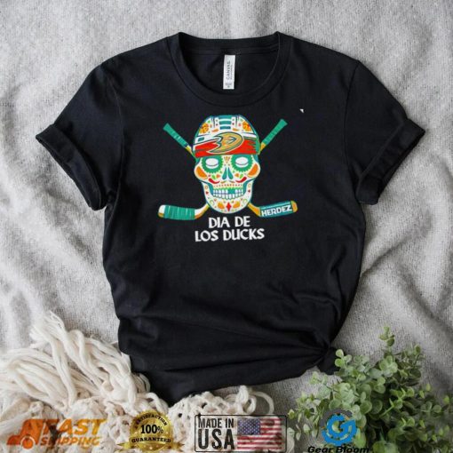 Anaheim Ducks Sugar Skull Dia De Los Ducks shirt