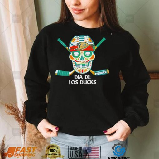 Anaheim Ducks Sugar Skull Dia De Los Ducks shirt