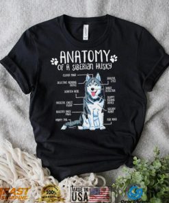 Anatomy of a Siberian Husky Dog lover art shirt