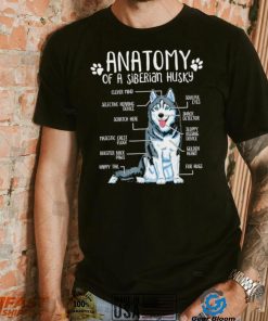 Anatomy of a Siberian Husky Dog lover art shirt