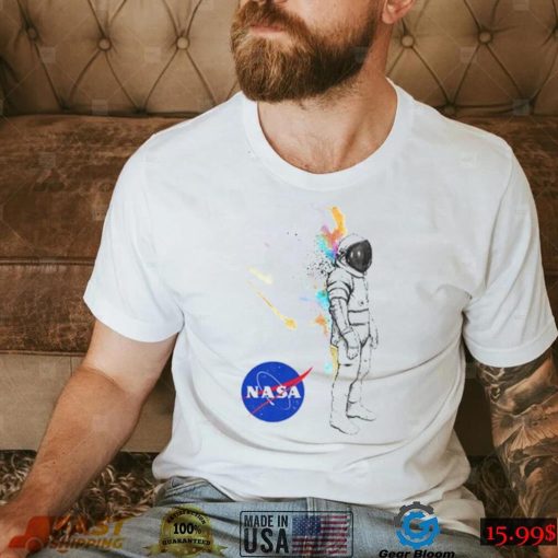 Astronaut Watercolor Nasa T Shirt