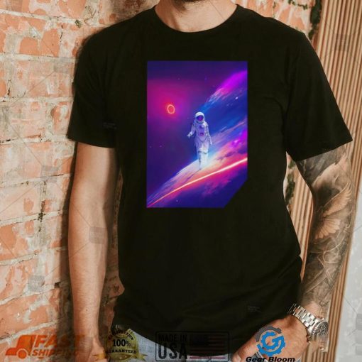 Astronaut walking in Space shirt