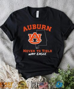 Auburn Tigers Never To Yield War Eagle Shirt