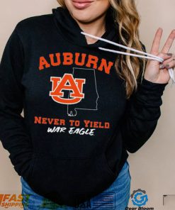 Auburn Tigers Never To Yield War Eagle Shirt