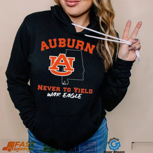 Auburn Tigers Never To Yield War Eagle Shirt