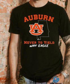 Auburn Tigers Never To Yield War Eagle Shirt