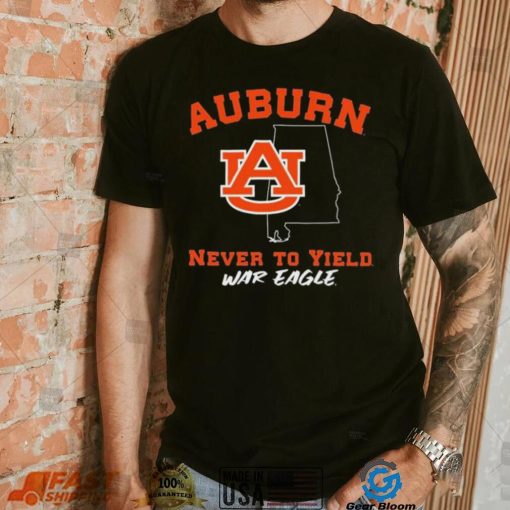 Auburn Tigers Never To Yield War Eagle Shirt