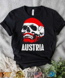 Austria flag skull Austrian Pride shirt