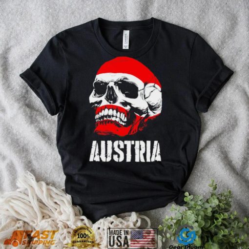 Austria flag skull Austrian Pride shirt