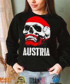 Austria flag skull Austrian Pride shirt