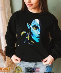 Avatar the way of water Neytiri Na’vi Ocean half face shirt