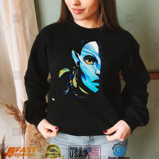 Avatar the way of water Neytiri Na’vi Ocean half face shirt