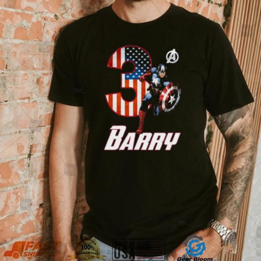 Barry Marvel Captain America T Shirt