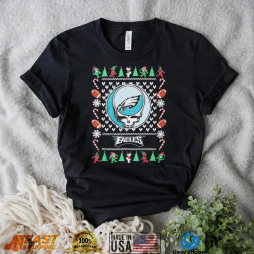 Bear Philadelphia Log Eagles Christmas Ugly Shirt