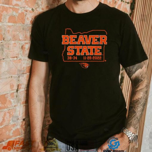 Beaver State Oregon State Football 38 34 Oregon Ducks Shirt