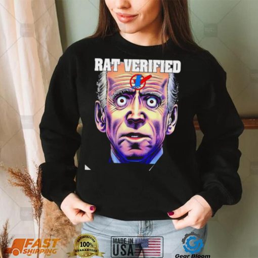 Biden Rat Verified anti Joe Biden election political shirt