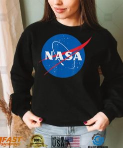 Blue And Red Big Logo Nasa T Shirt